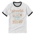Introverted But Willing To Discuss 90s Rap Premium Tri-Blend Unisex Cotton Ringer T-Shirt Introverted But Willing To Discuss 90s Rap Premium Tri-Blend Unisex Cotton Ringer T-Shirt