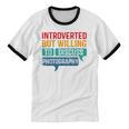 Introverted But Willing To Discuss Photography Unisex Cotton Ringer T-Shirt Introverted But Willing To Discuss Photography Unisex Cotton Ringer T-Shirt
