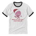 Jingle All The Way Away From Me This Christmas For Introvert Unisex Cotton Ringer T-Shirt