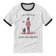 I Just Want To Be Alone With My Dog For Introvert Dog Mom Unisex Cotton Ringer T-Shirt I Just Want To Be Alone With My Dog For Introvert Dog Mom Unisex Cotton Ringer T-Shirt