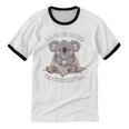 Leave Me Alone I'm Introverting Koala Introvert Unisex Cotton Ringer T-Shirt Leave Me Alone I'm Introverting Koala Introvert Unisex Cotton Ringer T-Shirt