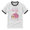 Low Social Battery Cute Snail With House Introvert Cozy Home Unisex Cotton Ringer T-Shirt