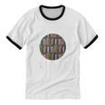Me Myself And Silence Sarcastic Reading Books Introvert Top Unisex Cotton Ringer T-Shirt