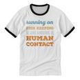 Running On Fish Keeping Social Introvert Humor Vintage Unisex Cotton Ringer T-Shirt Running On Fish Keeping Social Introvert Humor Vintage Unisex Cotton Ringer T-Shirt