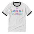 Tie Dye Homebody Mode All Day Ever Day Introvert Indoorsy Unisex Cotton Ringer T-Shirt