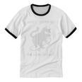 Vibes Are Off Cat Skateboard Introvert Sarcastic Humor Unisex Cotton Ringer T-Shirt
