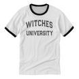 Vintage Stay Away From Me WITCHES UNIVERSITY Introvert Unisex Cotton Ringer T-Shirt Vintage Stay Away From Me WITCHES UNIVERSITY Introvert Unisex Cotton Ringer T-Shirt
