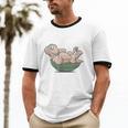 Awkward Turtle Upside Down Witty Comical Introvert Unisex Cotton Ringer T-Shirt Awkward Turtle Upside Down Witty Comical Introvert Unisex Cotton Ringer T-Shirt