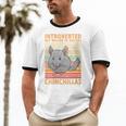 Chinchilla Owner Introvert Chinchilla Unisex Cotton Ringer T-Shirt