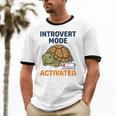 Introvert Mode Activated Low Social Battery Box Turtle Unisex Cotton Ringer T-Shirt Introvert Mode Activated Low Social Battery Box Turtle Unisex Cotton Ringer T-Shirt