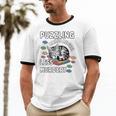 Puzzling Makes Me Feel Less Murdery Introvert Puzzle Cat Unisex Cotton Ringer T-Shirt Puzzling Makes Me Feel Less Murdery Introvert Puzzle Cat Unisex Cotton Ringer T-Shirt