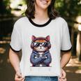Anti Social Anxiety Mindfulness No Small Talk Introvert Cat Men Women Unisex Cotton Ringer T-Shirt Anti Social Anxiety Mindfulness No Small Talk Introvert Cat Men Women Unisex Cotton Ringer T-Shirt