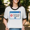 Anti Social Introvert Social Interaction Not Supported Unisex Cotton Ringer T-Shirt