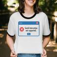Anti Social Introvert Social Interaction Not Supported Unisex Cotton Ringer T-Shirt