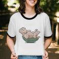 Awkward Turtle Upside Down Witty Comical Introvert Unisex Cotton Ringer T-Shirt Awkward Turtle Upside Down Witty Comical Introvert Unisex Cotton Ringer T-Shirt