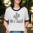 Cactus Not A Hugger Homebody Introvert Raglan Baseball Tee Unisex Cotton Ringer T-Shirt