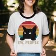 Ew People Introvert Cat Lover Cat Lady Vintage Unisex Cotton Ringer T-Shirt Ew People Introvert Cat Lover Cat Lady Vintage Unisex Cotton Ringer T-Shirt