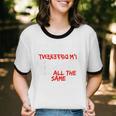 Introvert Quote With Backwards I'm Different Unisex Cotton Ringer T-Shirt
