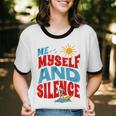 Introvert Relaxation Me Myself And Silence Summer Vacation For Men Women Unisex Cotton Ringer T-Shirt