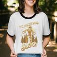 Introvert Relaxation Me Myself And Silence Vacation Bigfoot Unisex Cotton Ringer T-Shirt