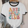 Anti Social Dog Moms Club Introvert Dog Mom Retro Men Women Unisex Cotton Ringer T-Shirt Anti Social Dog Moms Club Introvert Dog Mom Retro Men Women Unisex Cotton Ringer T-Shirt