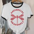 Antisocial Dragonfly Introvert Humor Nature Insect Graphic Unisex Cotton Ringer T-Shirt Antisocial Dragonfly Introvert Humor Nature Insect Graphic Unisex Cotton Ringer T-Shirt