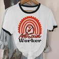 AntiSocial Worker Anti-Social Social Worker Introvert Unisex Cotton Ringer T-Shirt