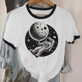 Astronaut Aesthetic Holding Moon Balloon Planets Introvert Unisex Cotton Ringer T-Shirt