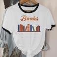 Books Helping Introverts Avoid Conversation Book Reading Unisex Cotton Ringer T-Shirt