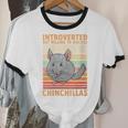 Chinchilla Owner Introvert Chinchilla Unisex Cotton Ringer T-Shirt