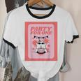 Cool Fun Cute Party Introvert Cat Character Unisex Cotton Ringer T-Shirt Cool Fun Cute Party Introvert Cat Character Unisex Cotton Ringer T-Shirt