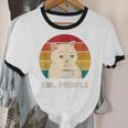 Ew People Introvert Cat Lover Crazy Colorful Cat Lady Unisex Cotton Ringer T-Shirt Ew People Introvert Cat Lover Crazy Colorful Cat Lady Unisex Cotton Ringer T-Shirt