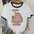 Hang In There It Gets Worse Introverts Anti Valentines Day Unisex Cotton Ringer T-Shirt