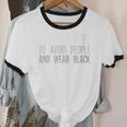 I'm Just Here To Avoid People And Wear Introvert Unisex Cotton Ringer T-Shirt I'm Just Here To Avoid People And Wear Introvert Unisex Cotton Ringer T-Shirt