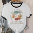 Introvert Bass Guitarist Musician Playing Bass Guitar Unisex Cotton Ringer T-Shirt
