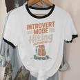Introvert Mode Hiking Activated Hiker Unisex Cotton Ringer T-Shirt
