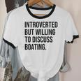 Introverted Boater Boating Introvert Unisex Cotton Ringer T-Shirt Introverted Boater Boating Introvert Unisex Cotton Ringer T-Shirt