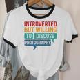 Introverted But Willing To Discuss Photography Unisex Cotton Ringer T-Shirt Introverted But Willing To Discuss Photography Unisex Cotton Ringer T-Shirt