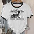 Loon Bird Pun Leave Me A Loon Nature For Introverts Unisex Cotton Ringer T-Shirt Loon Bird Pun Leave Me A Loon Nature For Introverts Unisex Cotton Ringer T-Shirt