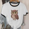 I Like Owls And Maybe 3 People Introvert Humor Casual Unisex Cotton Ringer T-Shirt I Like Owls And Maybe 3 People Introvert Humor Casual Unisex Cotton Ringer T-Shirt