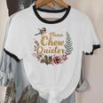 Please Chew Quieter Sarcastic Introvert Humor Unisex Cotton Ringer T-Shirt Please Chew Quieter Sarcastic Introvert Humor Unisex Cotton Ringer T-Shirt