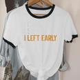 I Came i Saw i Left Early Introvert Unisex Cotton Ringer T-Shirt I Came i Saw i Left Early Introvert Unisex Cotton Ringer T-Shirt