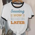 Sewing Now Minimal Socializing Introvert Vintage Unisex Cotton Ringer T-Shirt Sewing Now Minimal Socializing Introvert Vintage Unisex Cotton Ringer T-Shirt