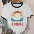 I Like Sloths And Maybe 3 People Sloth Introvert Vintage Unisex Cotton Ringer T-Shirt