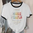 Vintage I Wish More People Were Fluent In Silence Introvert Unisex Cotton Ringer T-Shirt