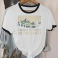 I Wanna Be Where The People Arent Hiking Camping Introvert Unisex Cotton Ringer T-Shirt