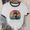 Women's Hang On Let Me Overthink Cat Coffee Retro Introvert Unisex Cotton Ringer T-Shirt Women's Hang On Let Me Overthink Cat Coffee Retro Introvert Unisex Cotton Ringer T-Shirt