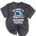 Anti-Social Club Homebody Introvert Hibernate Hermit Shyness Mineral Wash Tshirts Mineral Black