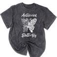 Antisocial Butterfly Introvert Anti Party People Mineral Wash Tshirts Mineral Black