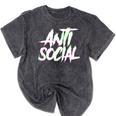 Antisocial Introvert I Hate People Antisocial Club EDM Premium Tri-Blend Mineral Wash Tshirts Mineral Black Antisocial Introvert I Hate People Antisocial Club EDM Premium Tri-Blend Mineral Wash Tshirts Mineral Black